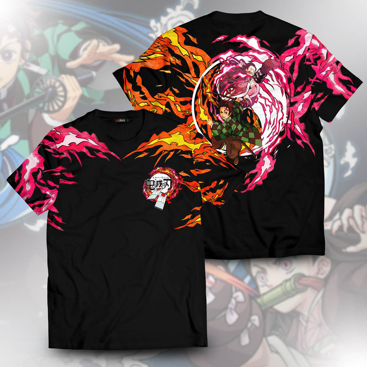 T-ShirtIYinYangTanjiroNezuko-WEBAD T ShirtIYinYangTanjiroNezuko WEBAD - Gear Anime