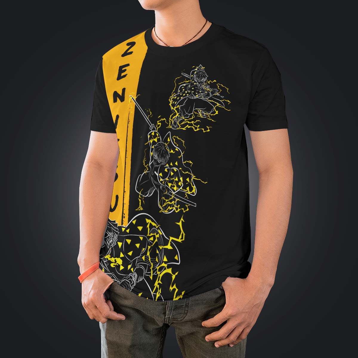 T-ShirtIZenitsuSemblance-04 T ShirtIZenitsuSemblance 04 - Gear Anime