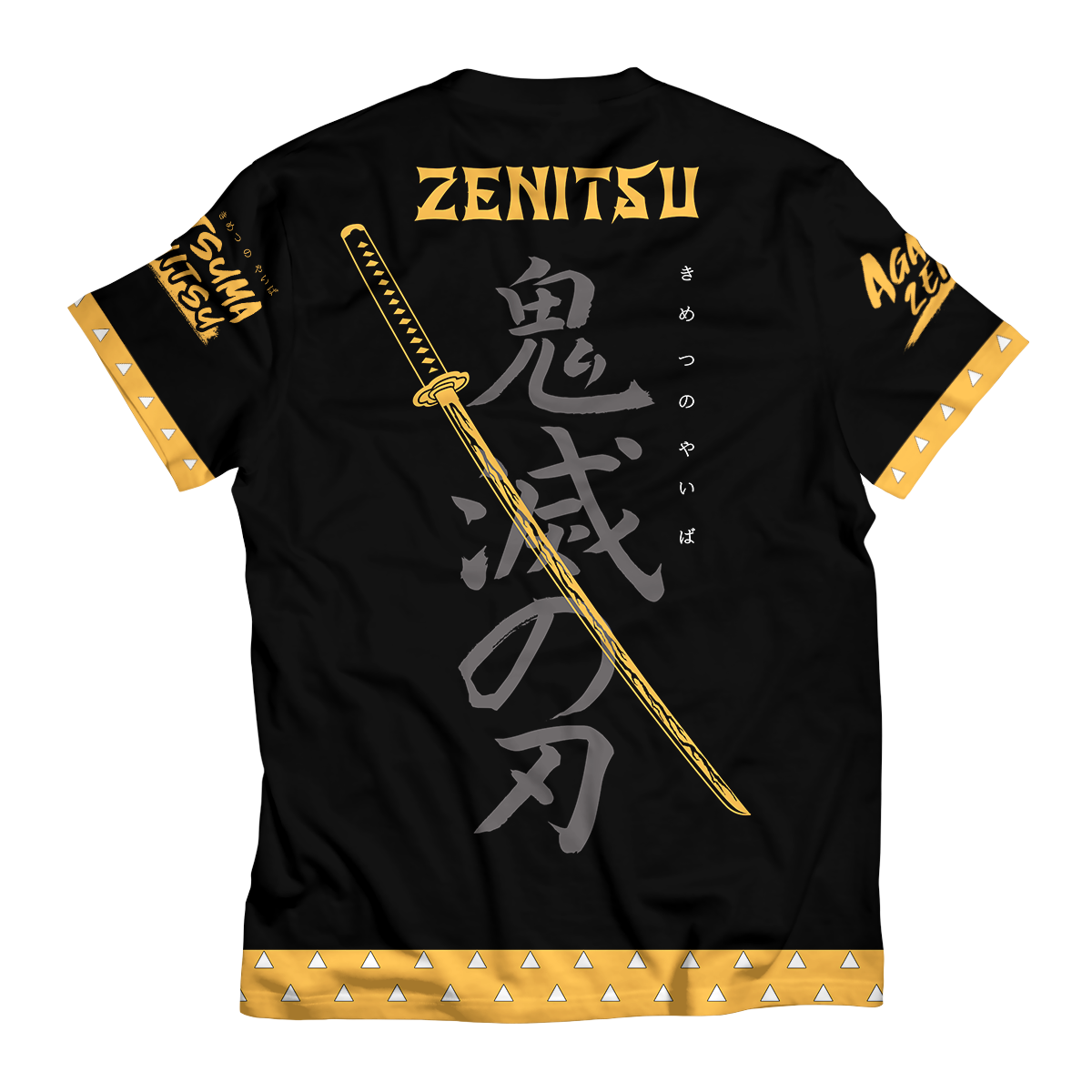T-ShirtIZenitsuStyle-02-back T ShirtIZenitsuStyle 02 back - Gear Anime