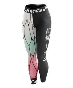 Demon Slayer Leggings - Shinobu Fashion Unisex Tights FH0709 2 - Gear Anime TightsIShinobuFashion 02 HalfSide - Gear Anime