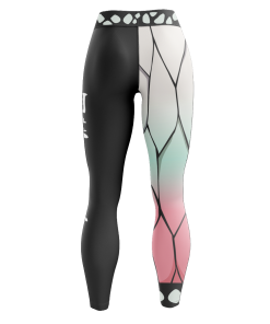 Demon Slayer Leggings - Shinobu Fashion Unisex Tights FH0709 4 - Gear Anime TightsIShinobuFashion 04 Back - Gear Anime