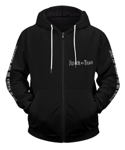 Attack On Titan Hoodies - Attack Or Be Eaten Alive Unisex Zipped Hoodie FH0709 2 - Gear Anime ZippedHoodieIAttackOrBeEatenAlive 01 front1 - Gear Anime