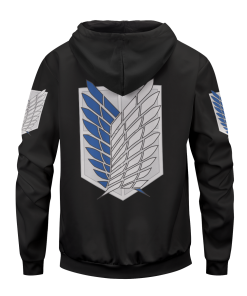 ZippedHoodieIAttackonTitan 05 back - Gear Anime