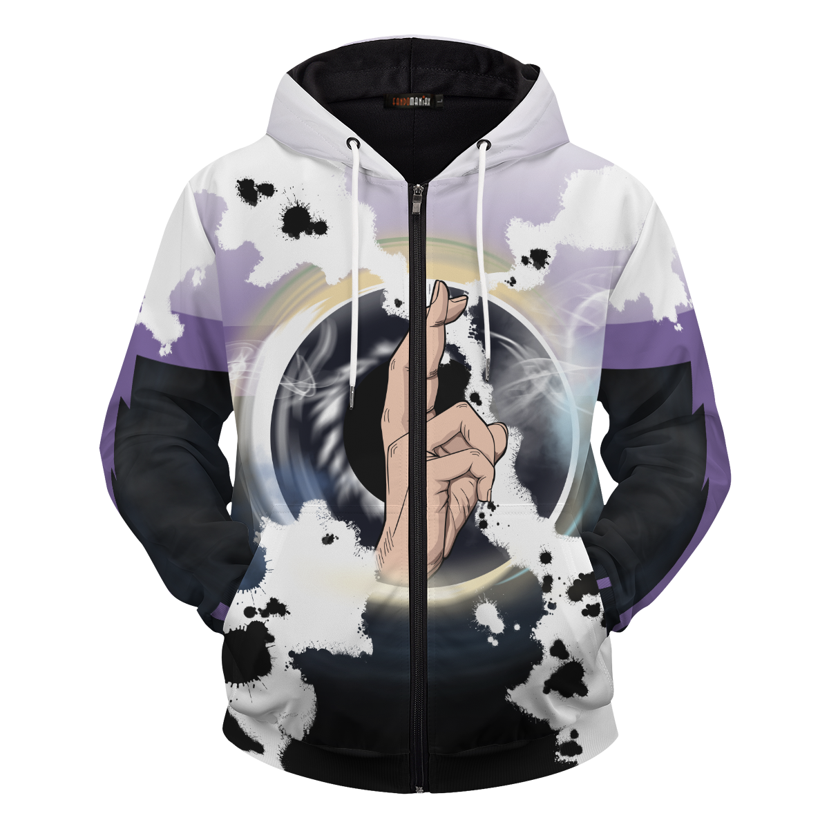 ZippedHoodieIGojoCursedEyes-01-front1 ZippedHoodieIGojoCursedEyes 01 front1 - Gear Anime