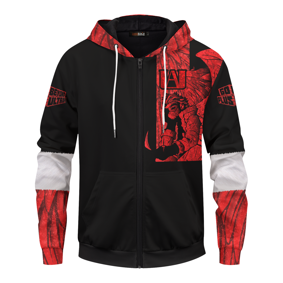 ZippedHoodieIKeigoTakamiHawks-02-front2 ZippedHoodieIKeigoTakamiHawks 02 front2 - Gear Anime