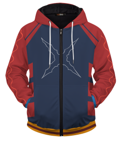 One Piece Hoodies - Straw Hat Jersey Unisex Zipped Hoodie FH0709 2 - Gear Anime ZippedHoodieIStrawHatJersey 01 front1 - Gear Anime