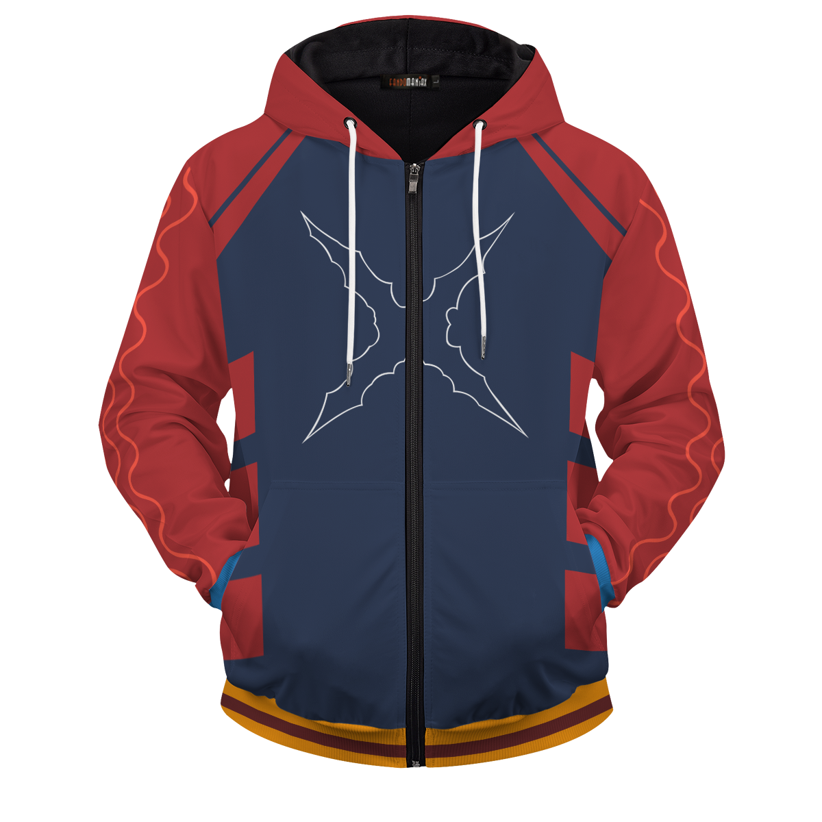 ZippedHoodieIStrawHatJersey-01-front1 ZippedHoodieIStrawHatJersey 01 front1 - Gear Anime