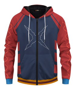 One Piece Hoodies - Straw Hat Jersey Unisex Zipped Hoodie FH0709 3 - Gear Anime ZippedHoodieIStrawHatJersey 02 front2 - Gear Anime