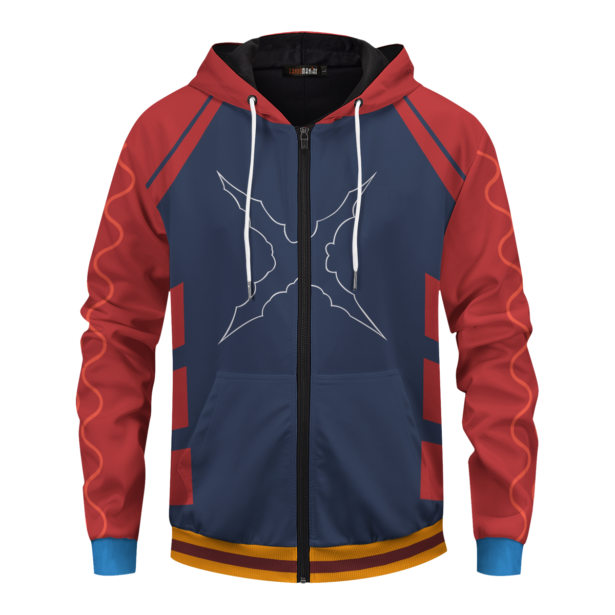 ZippedHoodieIStrawHatJersey-02-front2 ZippedHoodieIStrawHatJersey 02 front2 - Gear Anime