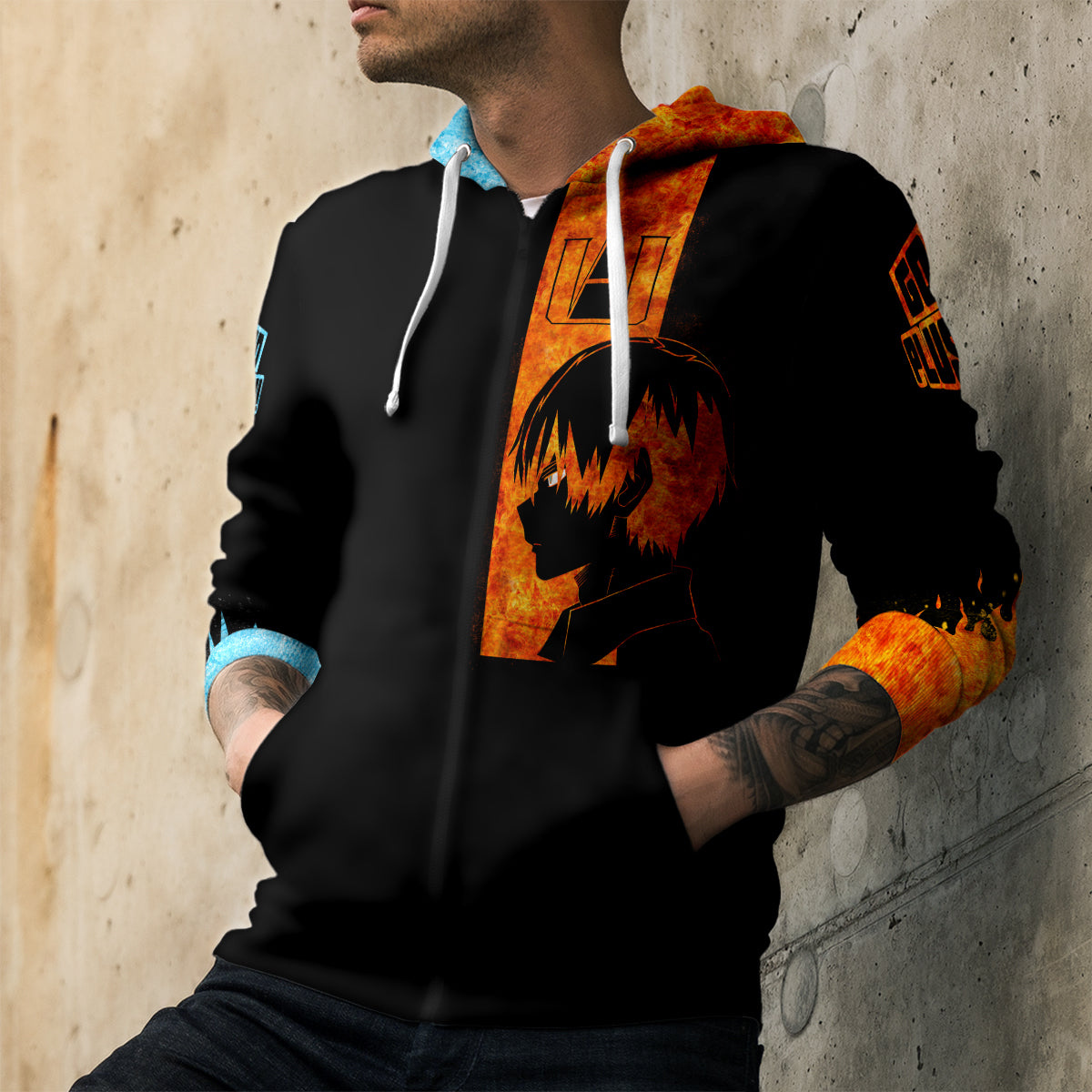 ZippedHoodieITodorokiShoto-malemodel1 ZippedHoodieITodorokiShoto malemodel1 - Gear Anime