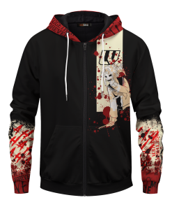 MHA Hoodies - Yandere Toga Unisex Zipped Hoodie FH0709 3 - Gear Anime ZippedHoodieIYandereToga 02 front2 - Gear Anime