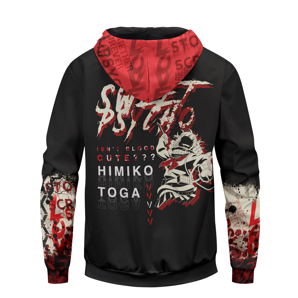 ZippedHoodieIYandereToga-05-back ZippedHoodieIYandereToga 05 back - Gear Anime