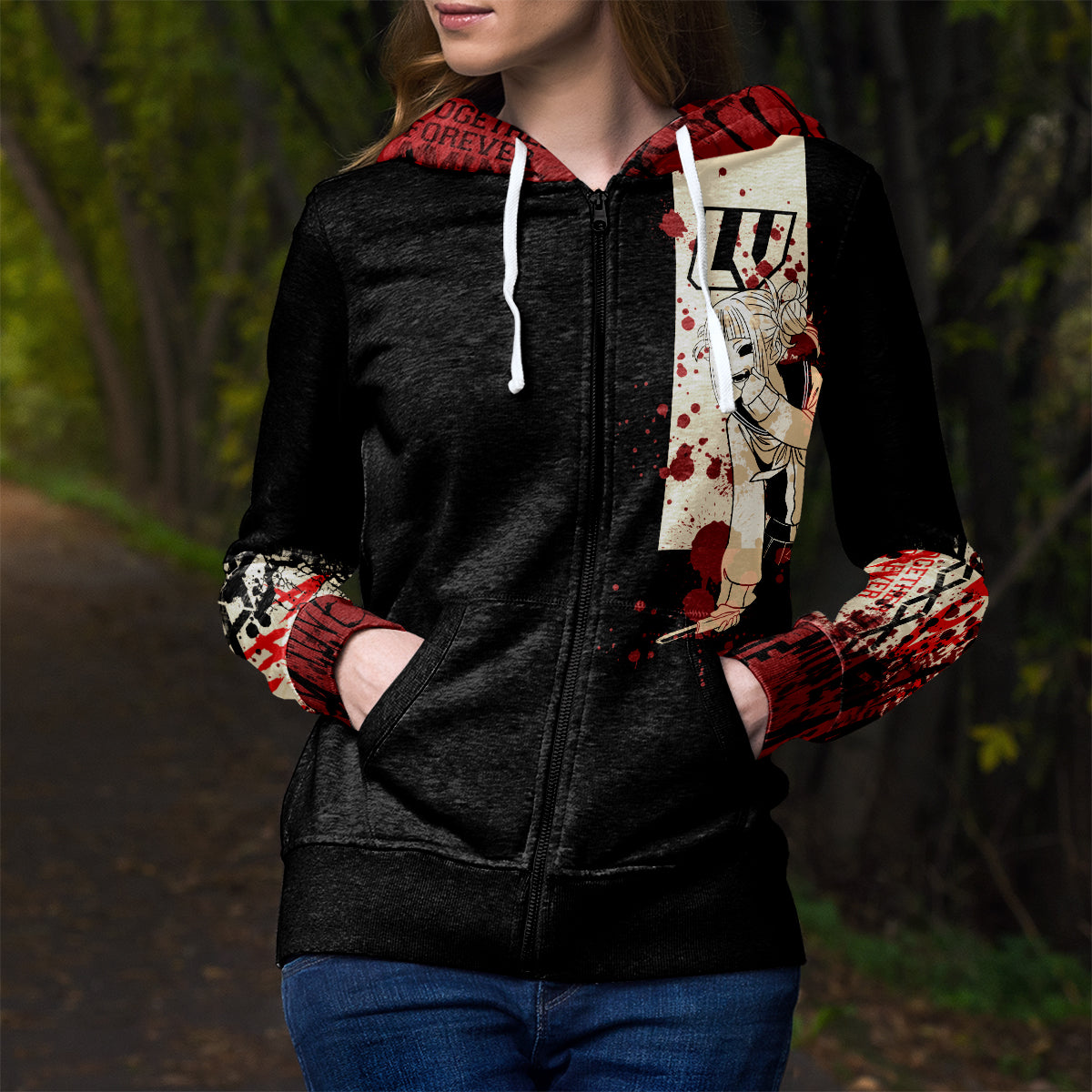 ZippedHoodieIYandereToga-femalemodel1 ZippedHoodieIYandereToga femalemodel1 - Gear Anime