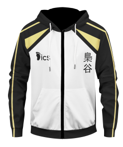Zipped Hoodie I Fukurodani 02 Front 2 6f0cebc2 ffcc 438f b55a ea459b9b0c0f - Gear Anime