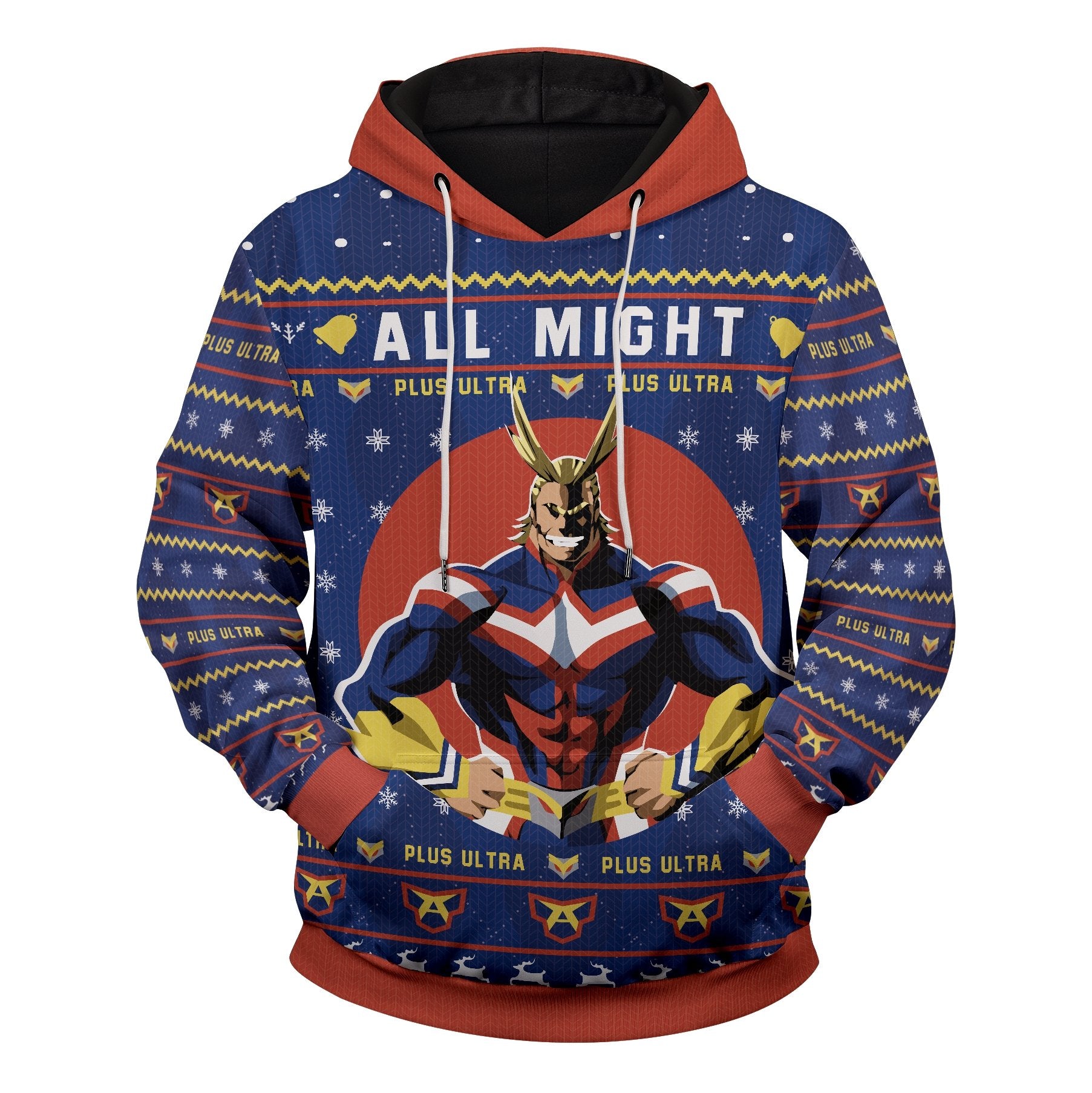 MHA Hoodies - All Might Christmas Unisex Pullover Hoodie FH0709 4 - Gear Anime all might christmas unisex pullover hoodie 198444 - Gear Anime