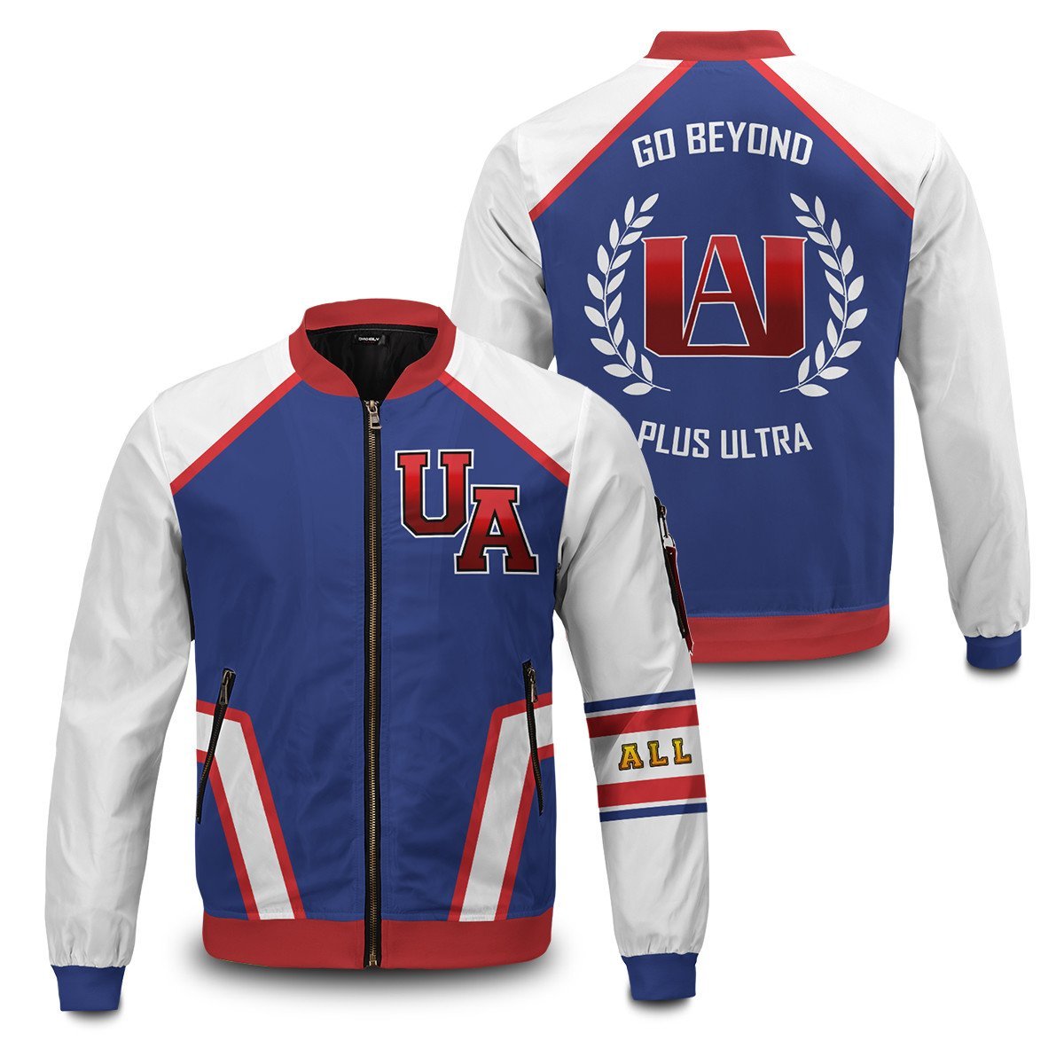 MHA Jackets - All Might Plus Bomber Jacket FH0709 7 - Gear Anime all might plus bomber jacket 770811 - Gear Anime