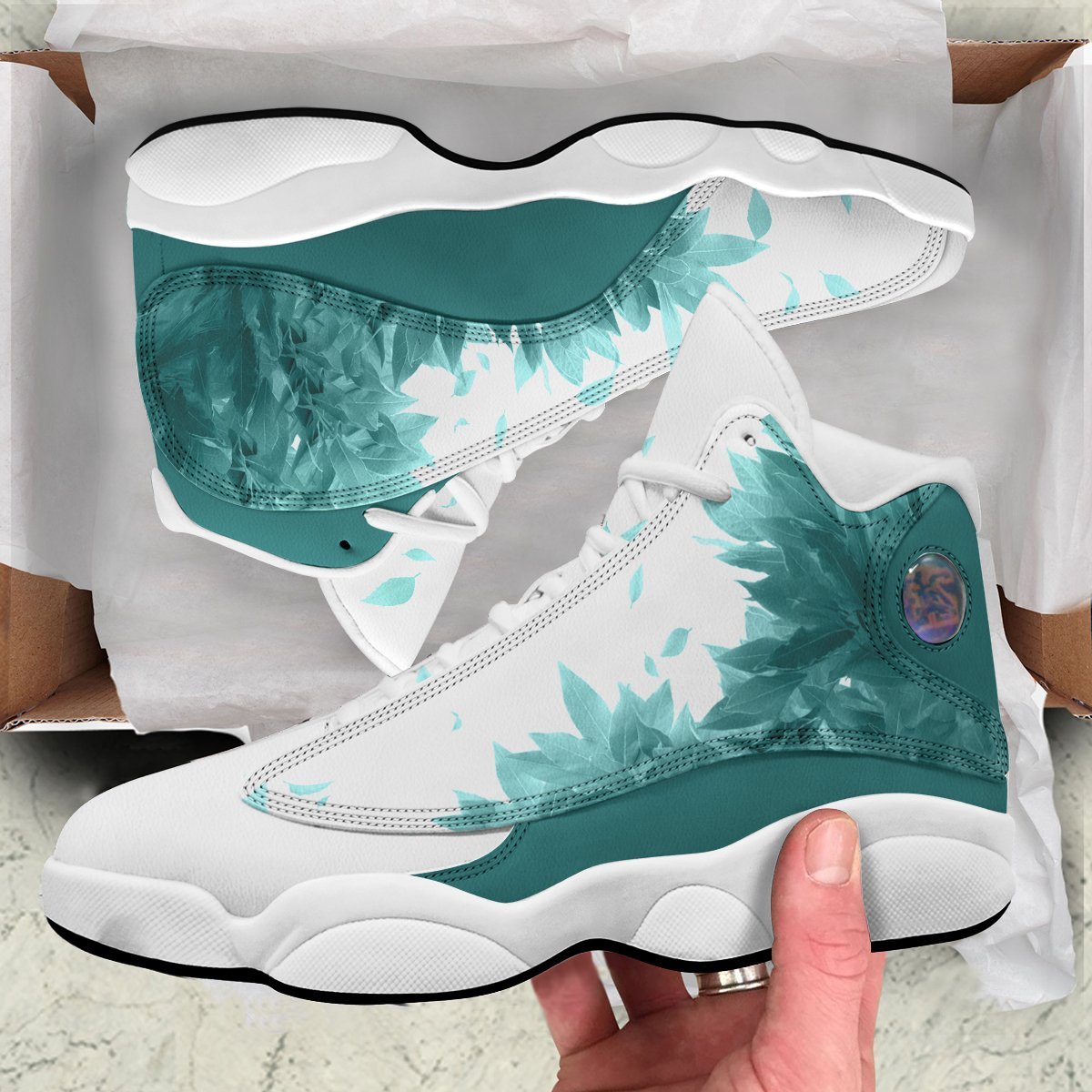 aoba-johsai-green-leaf-high-cut-sneakers-726258 aoba johsai green leaf high cut sneakers 726258 - Gear Anime