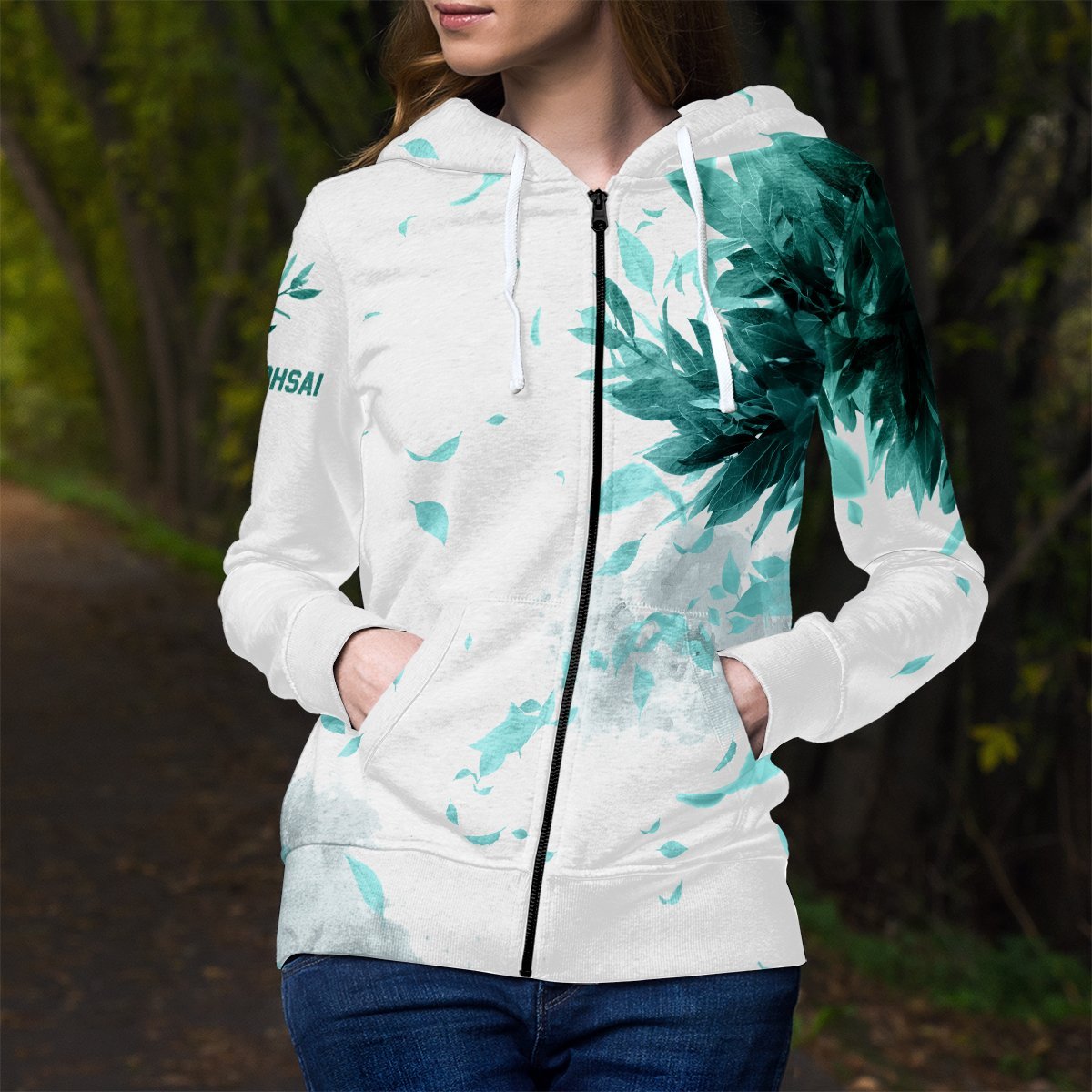 aoba-johsai-green-leaf-unisex-zipped-hoodie-202071 aoba johsai green leaf unisex zipped hoodie 202071 - Gear Anime