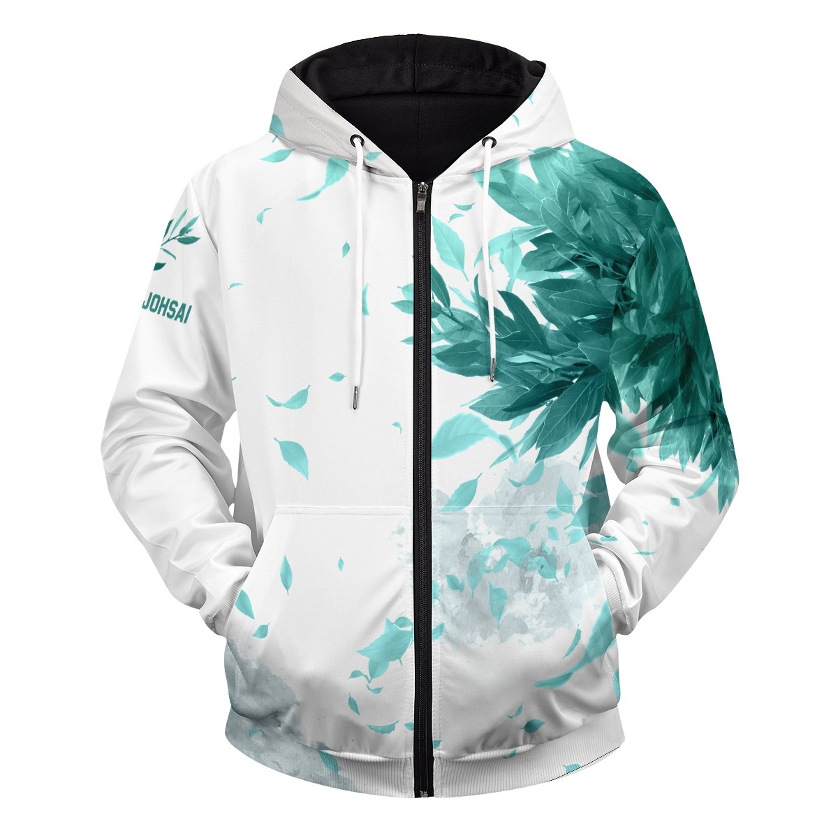 aoba-johsai-green-leaf-unisex-zipped-hoodie-218050 aoba johsai green leaf unisex zipped hoodie 218050 - Gear Anime
