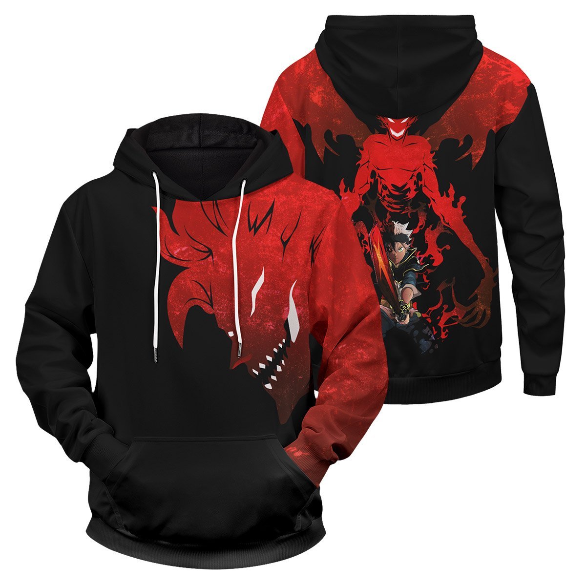 Black Clover Hoodies - Asta Demon Unisex Pullover Hoodie FH0709 4 - Gear Anime asta demon unisex pullover hoodie 784245 - Gear Anime
