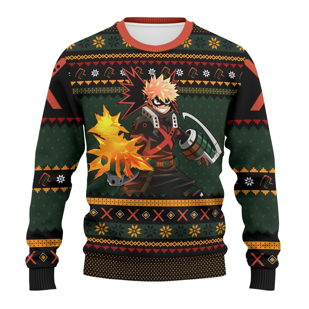 bakugo-fire-xmas-unisex-wool-sweater-397736 bakugo fire xmas unisex wool sweater 397736 - Gear Anime
