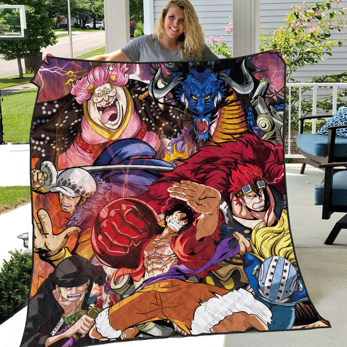 battle-of-monsters-quilt-blanket-511871 battle of monsters quilt blanket 511871 - Gear Anime
