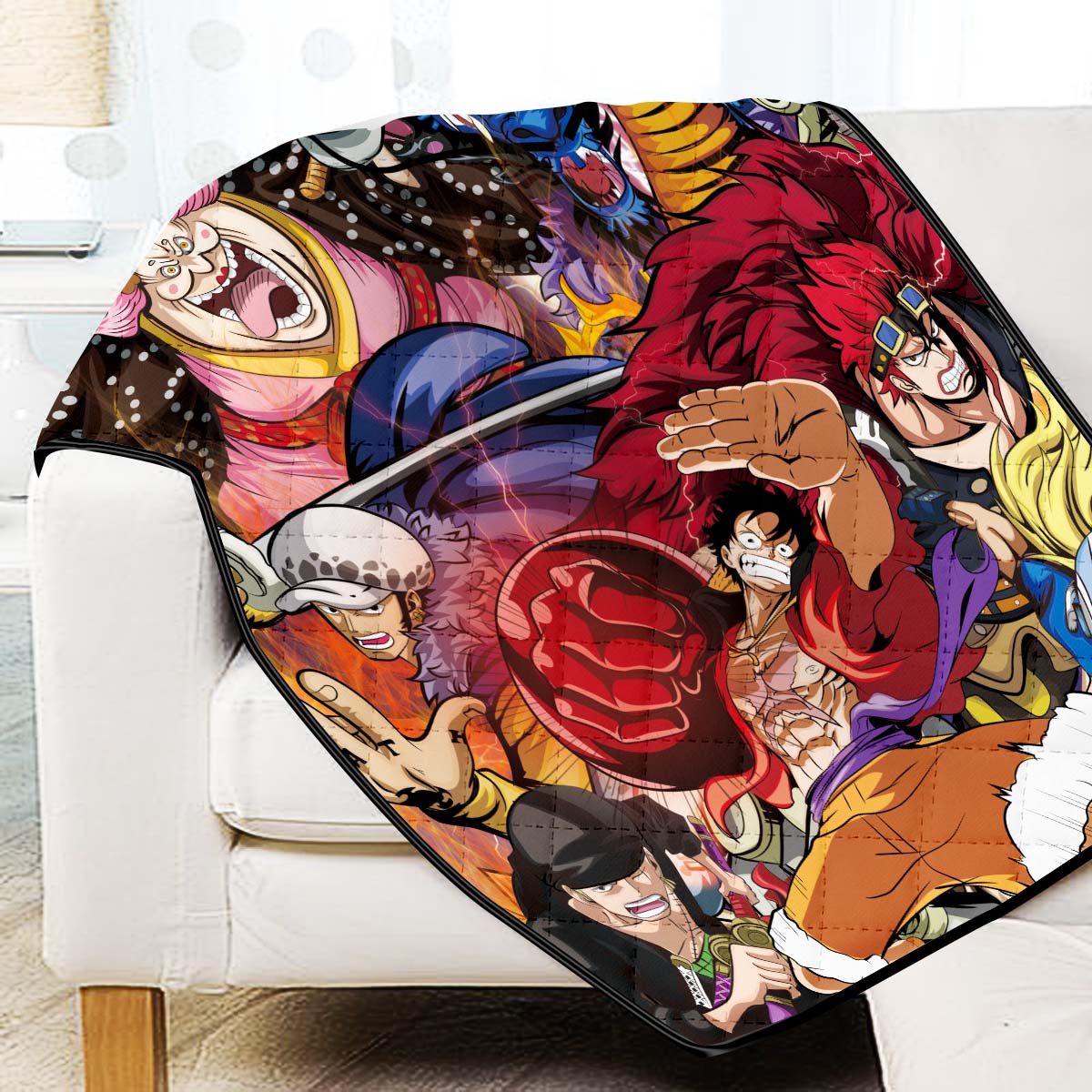 battle-of-monsters-quilt-blanket-523352 battle of monsters quilt blanket 523352 - Gear Anime