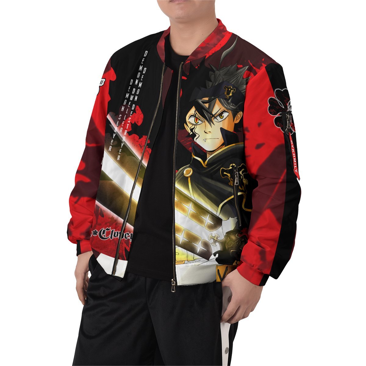 black-asta-bomber-jacket-566172 black asta bomber jacket 566172 - Gear Anime