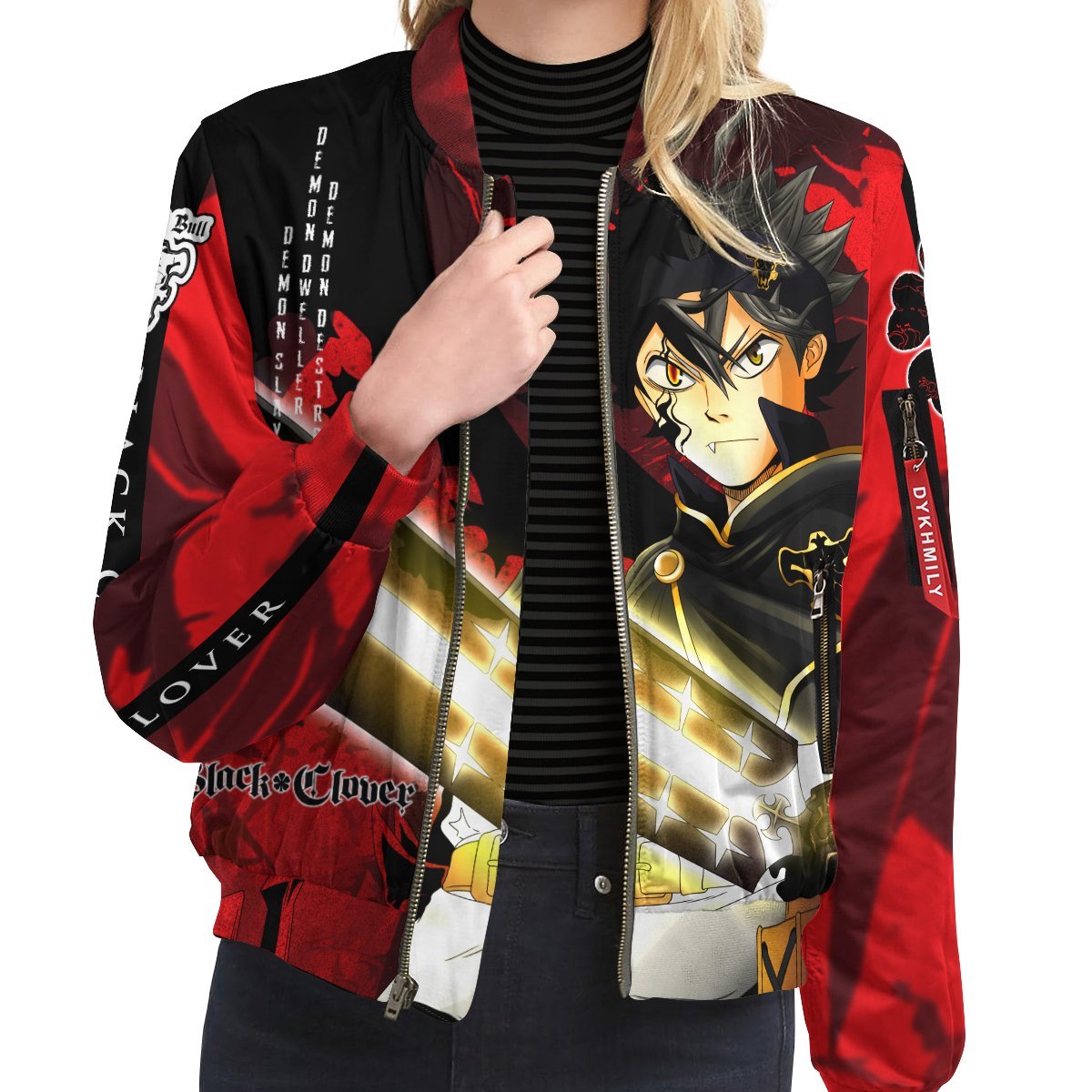 black-asta-bomber-jacket-897130 black asta bomber jacket 897130 - Gear Anime