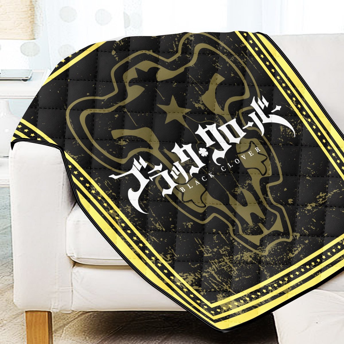 black-clover-bulls-quilt-blanket-159651 black clover bulls quilt blanket 159651 - Gear Anime