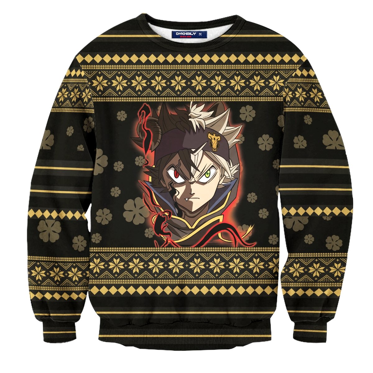 black-clover-christmas-unisex-wool-sweater-611615 black clover christmas unisex wool sweater 611615 - Gear Anime