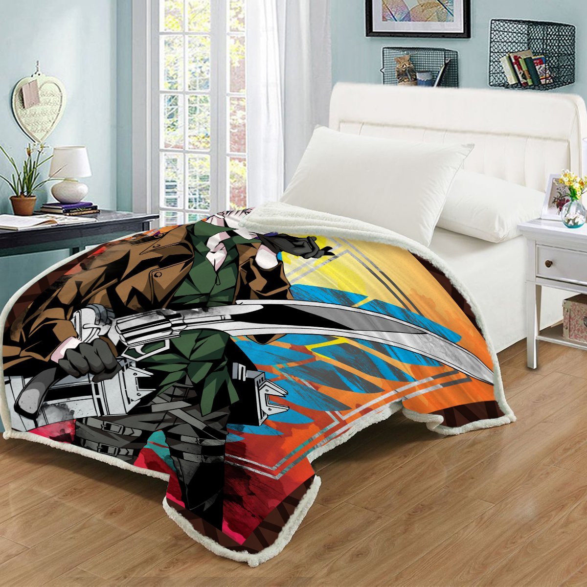 capt-levi-throw-blanket-268175 capt levi throw blanket 268175 - Gear Anime