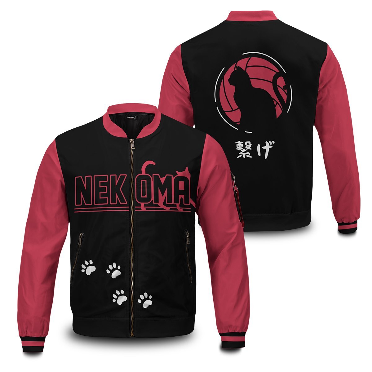 Haikyuu Jackets - Cat Paws Bomber Jacket FH0709 9 - Gear Anime cat paws bomber jacket 276849 - Gear Anime