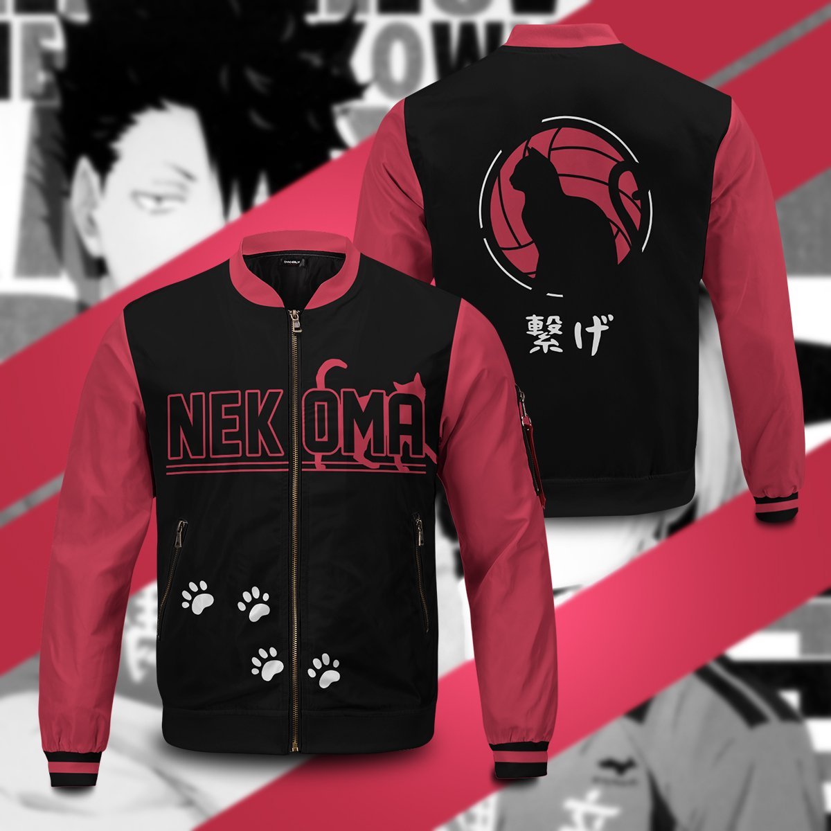 cat-paws-bomber-jacket-391765 cat paws bomber jacket 391765 - Gear Anime