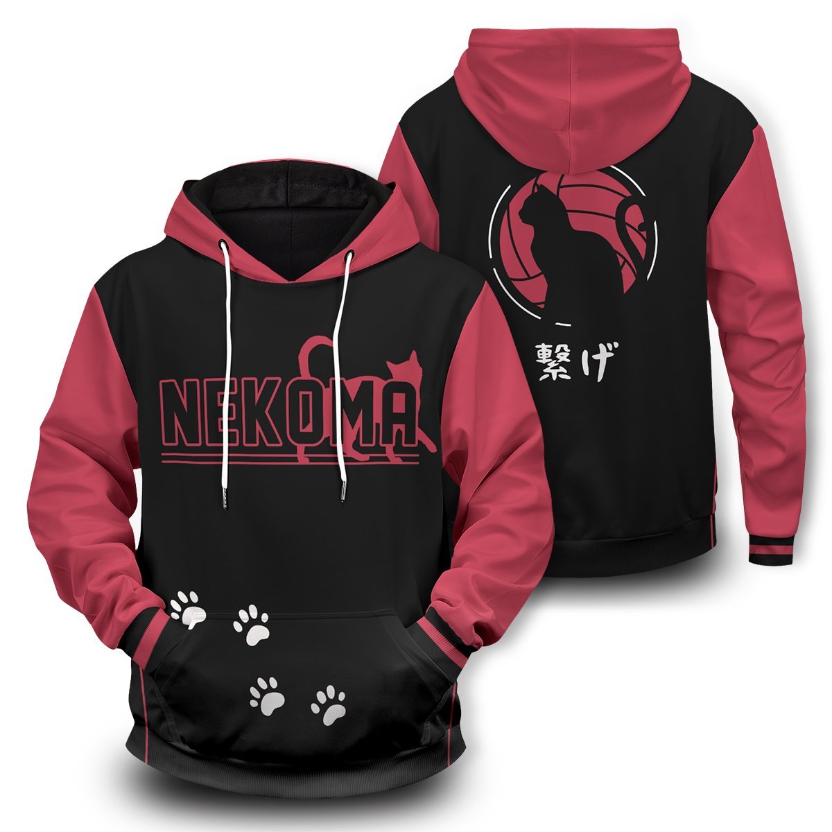 Haikyuu Hoodies - Cat Paws Unisex Pullover Hoodie FH0709 10 - Gear Anime cat paws unisex pullover hoodie 110866 - Gear Anime