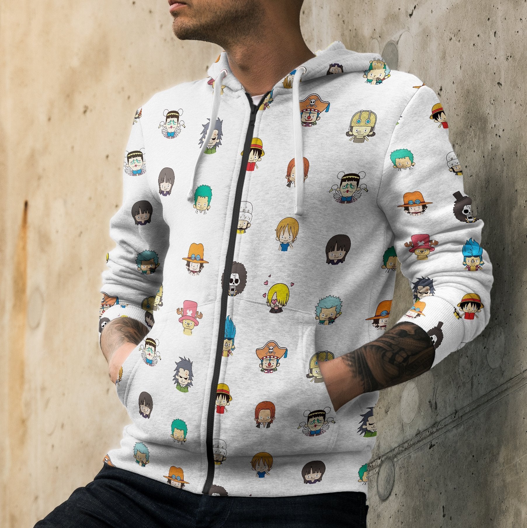 chibi-pirates-unisex-zipped-hoodie-222697 chibi pirates unisex zipped hoodie 222697 - Gear Anime