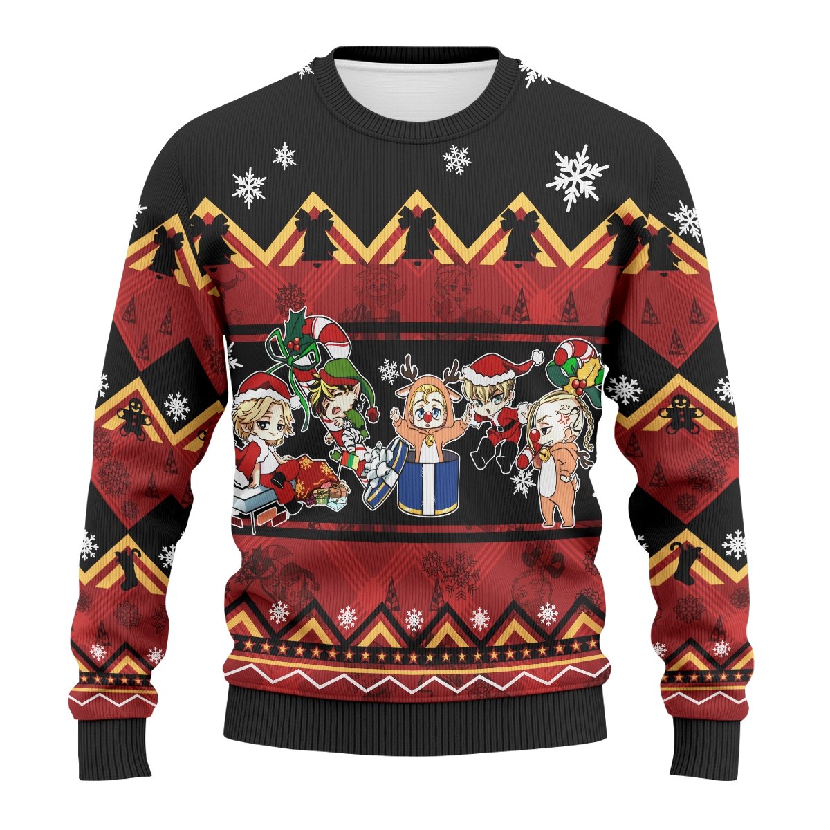 chibi-revengers-xmas-unisex-wool-sweater-260004 chibi revengers xmas unisex wool sweater 260004 - Gear Anime