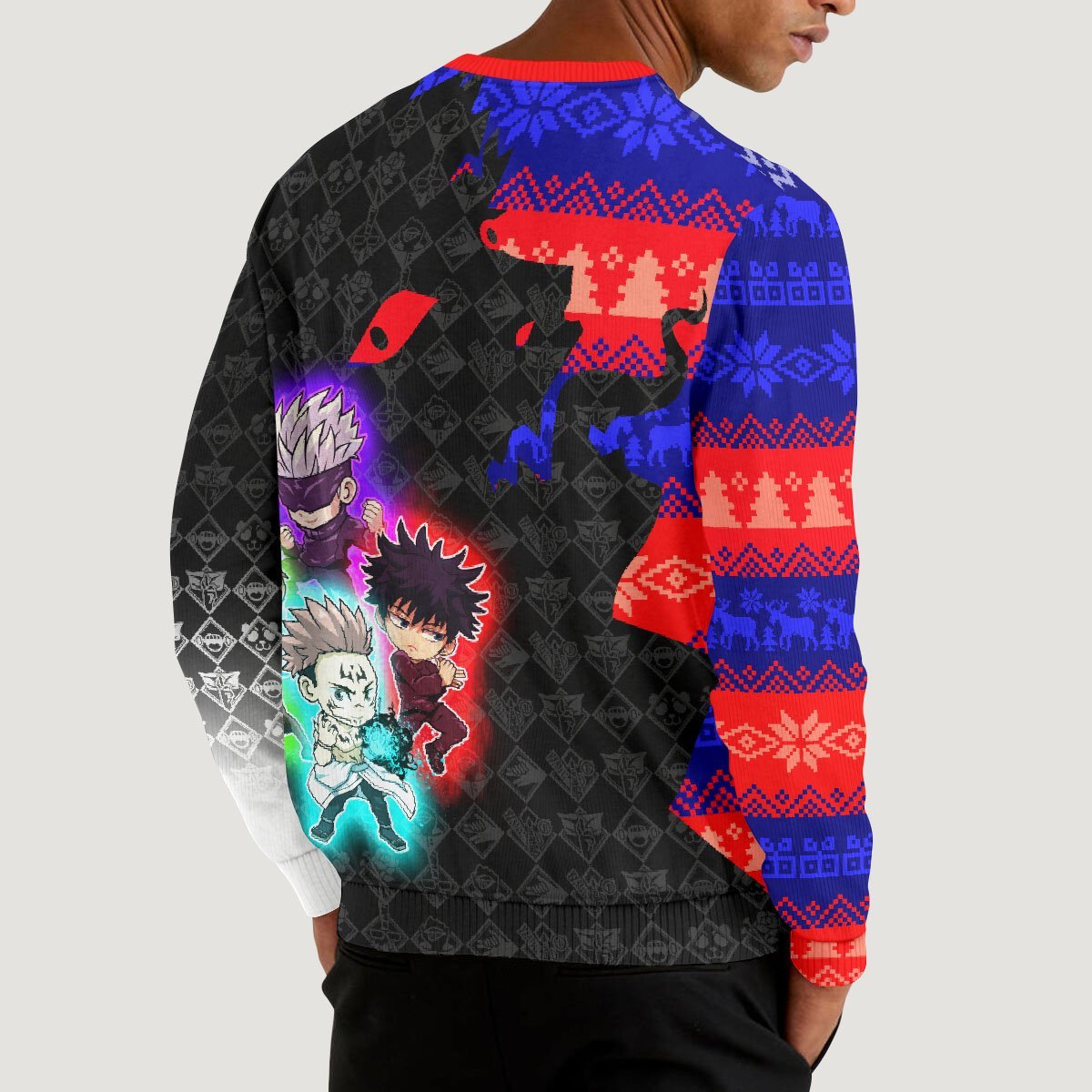 chibi-sorcerer-xmas-unisex-wool-sweater-448187 chibi sorcerer xmas unisex wool sweater 448187 - Gear Anime