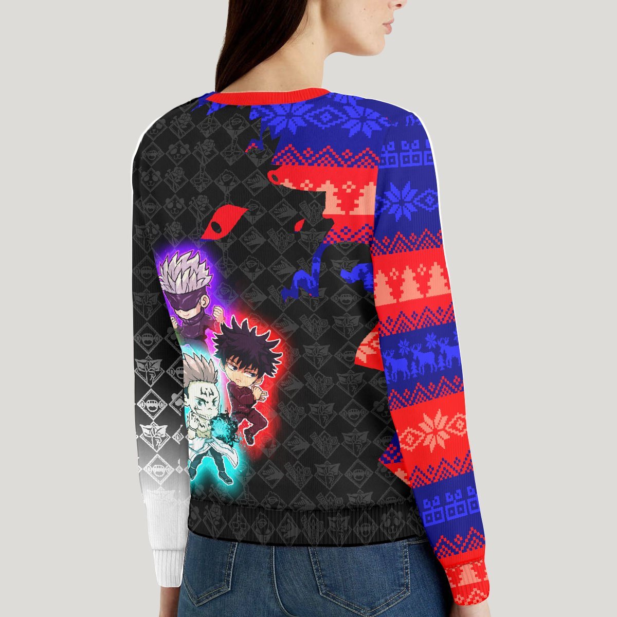 chibi-sorcerer-xmas-unisex-wool-sweater-478073 chibi sorcerer xmas unisex wool sweater 478073 - Gear Anime