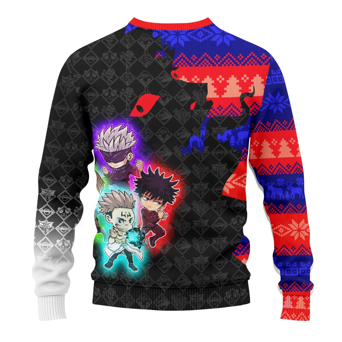 chibi-sorcerer-xmas-unisex-wool-sweater-692712 chibi sorcerer xmas unisex wool sweater 692712 - Gear Anime