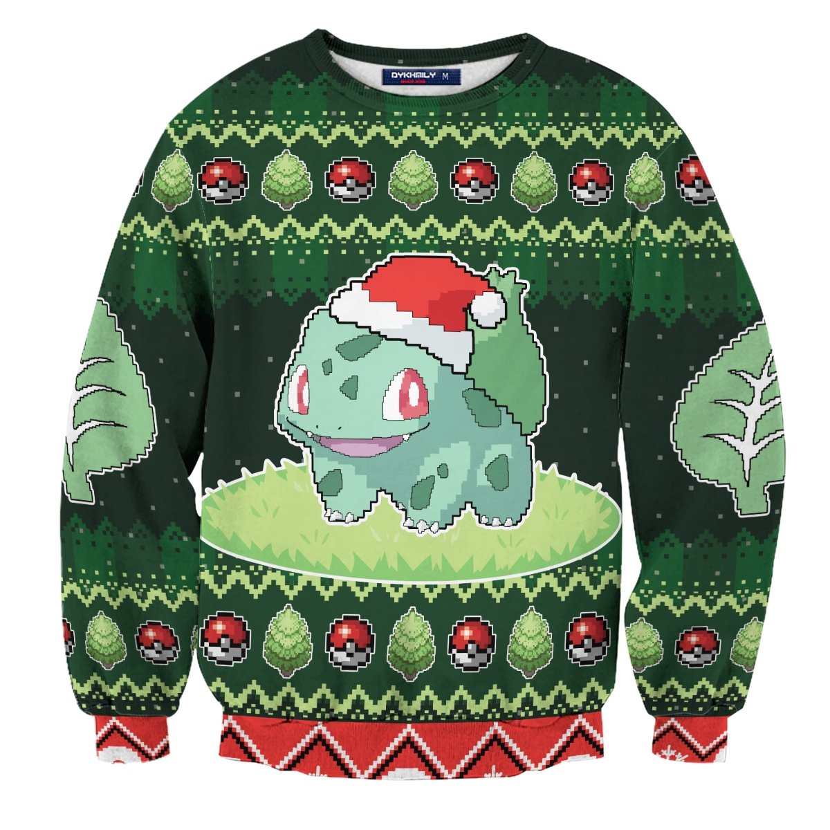 christmas-bulbasaur-unisex-wool-sweater-390128 christmas bulbasaur unisex wool sweater 390128 - Gear Anime
