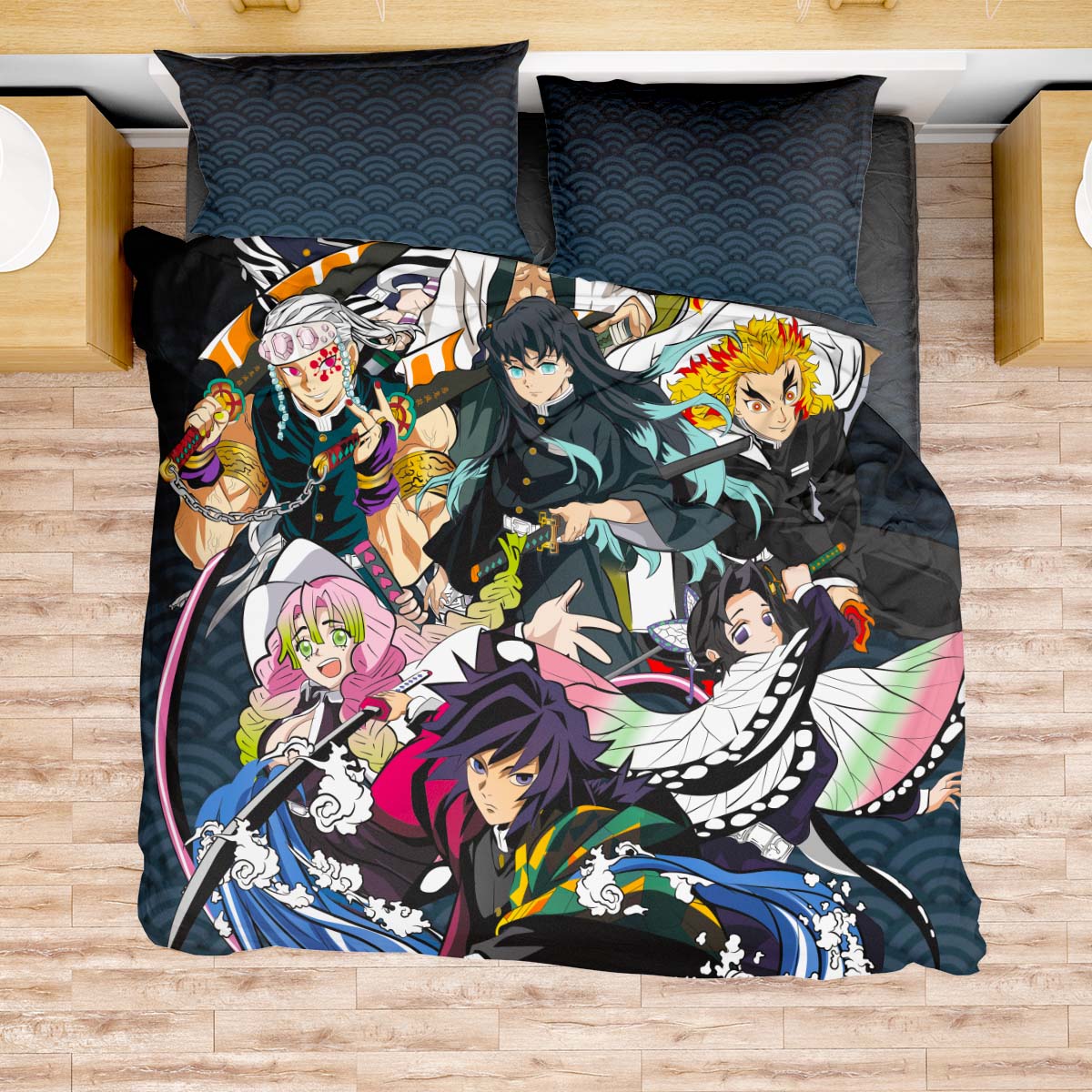 cozy-hashira-bedding-set-328044 cozy hashira bedding set 328044 - Gear Anime