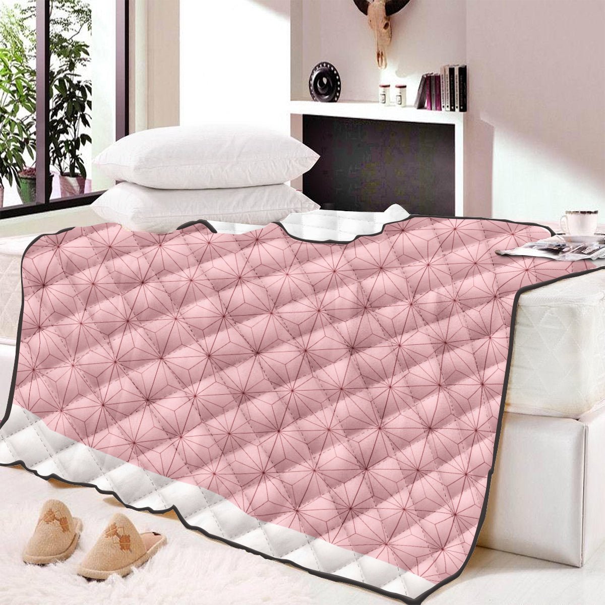 cozy-nezuko-quilt-blanket-157673 cozy nezuko quilt blanket 157673 - Gear Anime