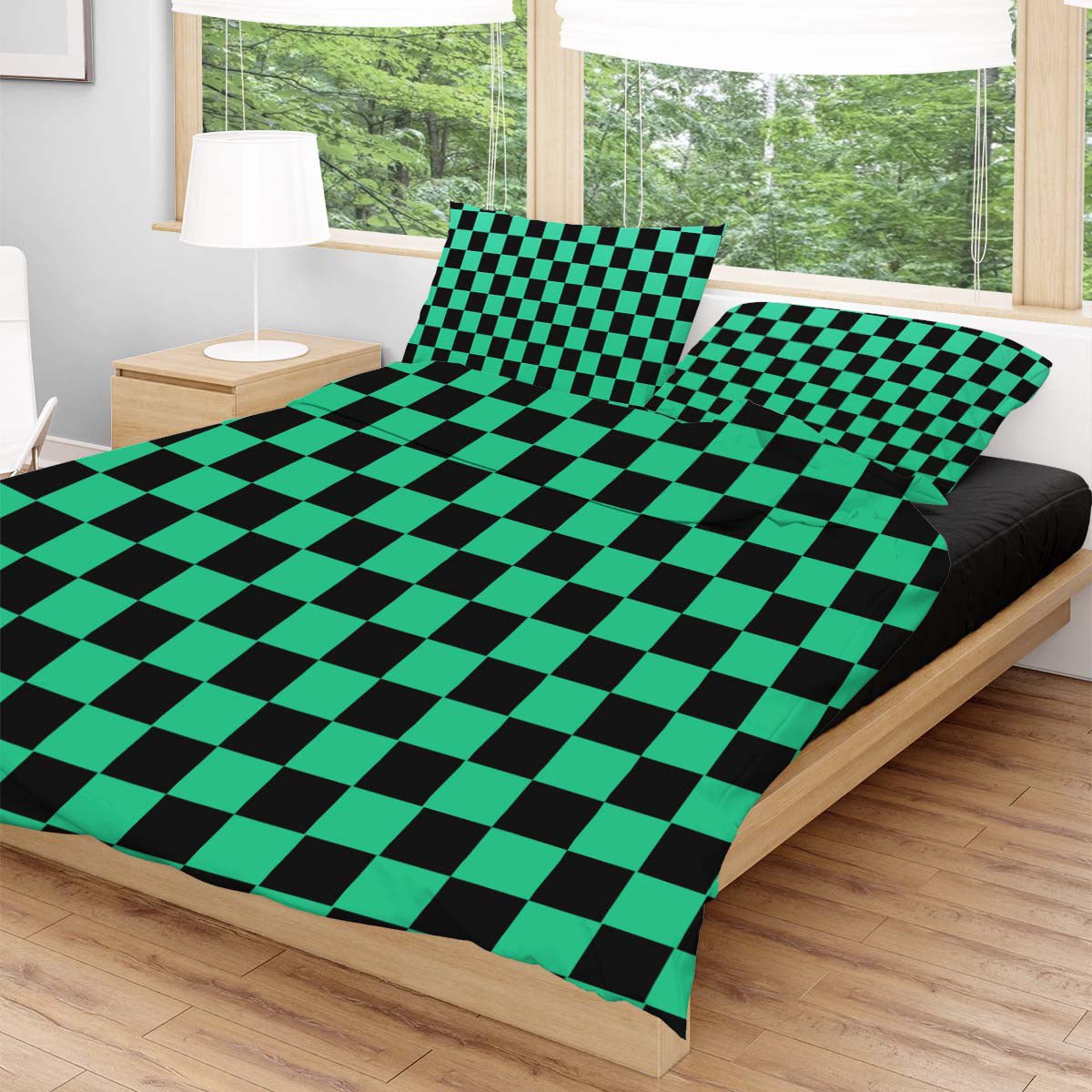 cozy-tanjiro-bedding-set-718849 cozy tanjiro bedding set 718849 - Gear Anime