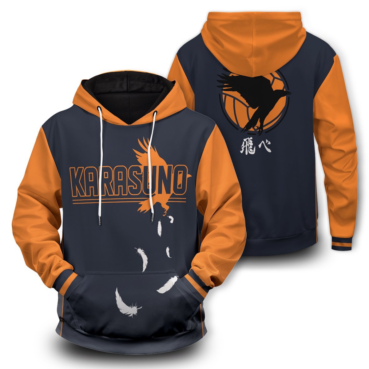 Haikyuu Hoodies - Crows Wings Unisex Pullover Hoodie FH0709 8 - Gear Anime crows wings unisex pullover hoodie 380910 - Gear Anime