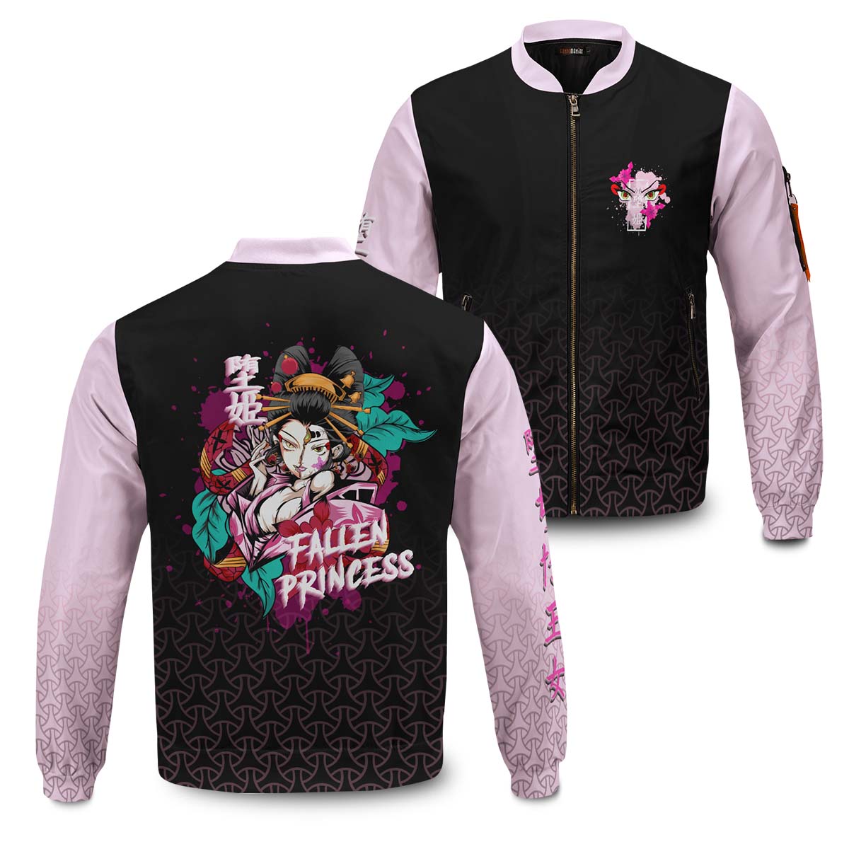 Demon Slayer Jackets - Daki Samurai Bomber Jacket FH0709 11 - Gear Anime daki samurai bomber jacket 453508 - Gear Anime