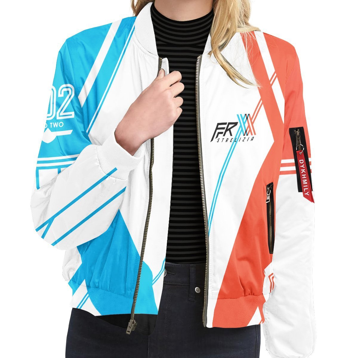 darling-in-the-franxx-strelizia-bomber-jacket-170078 darling in the franxx strelizia bomber jacket 170078 - Gear Anime