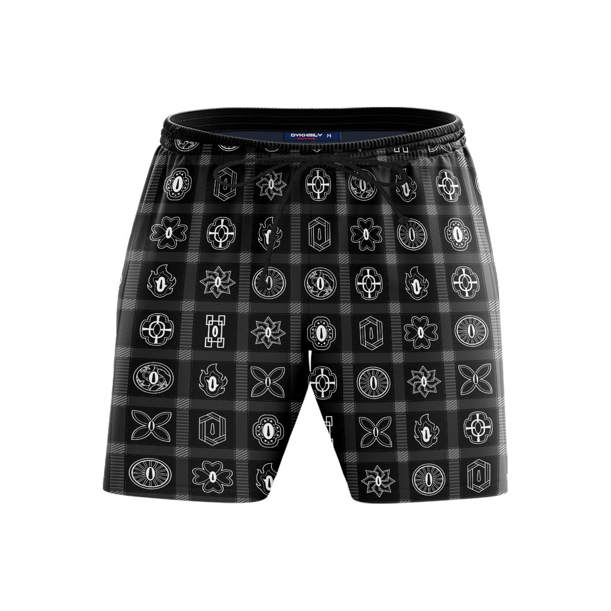 demon-slayer-plaid-beach-shorts-236006 demon slayer plaid beach shorts 236006 - Gear Anime