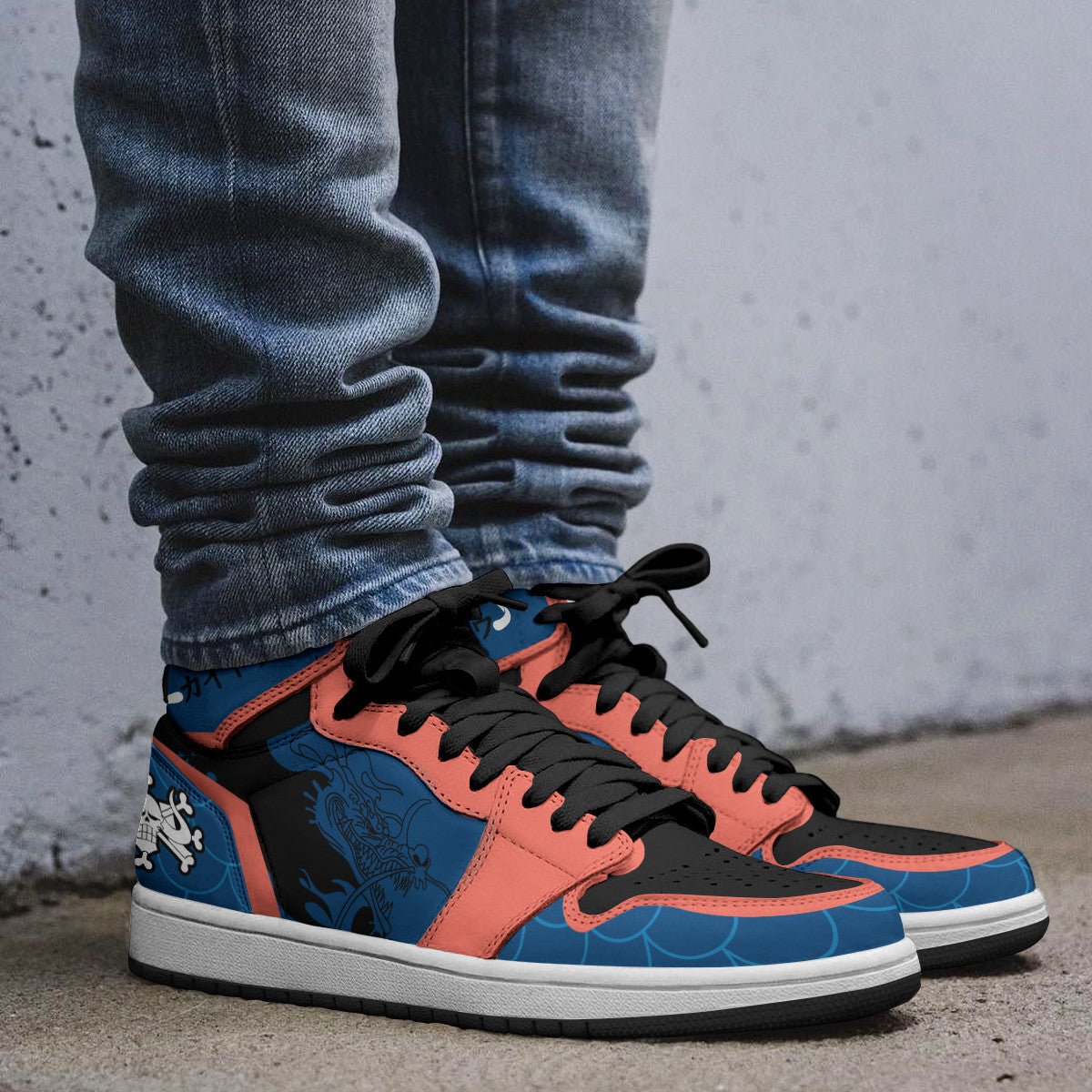 dragon-blue-stylish-jd-sneakers-904230 dragon blue stylish jd sneakers 904230 - Gear Anime