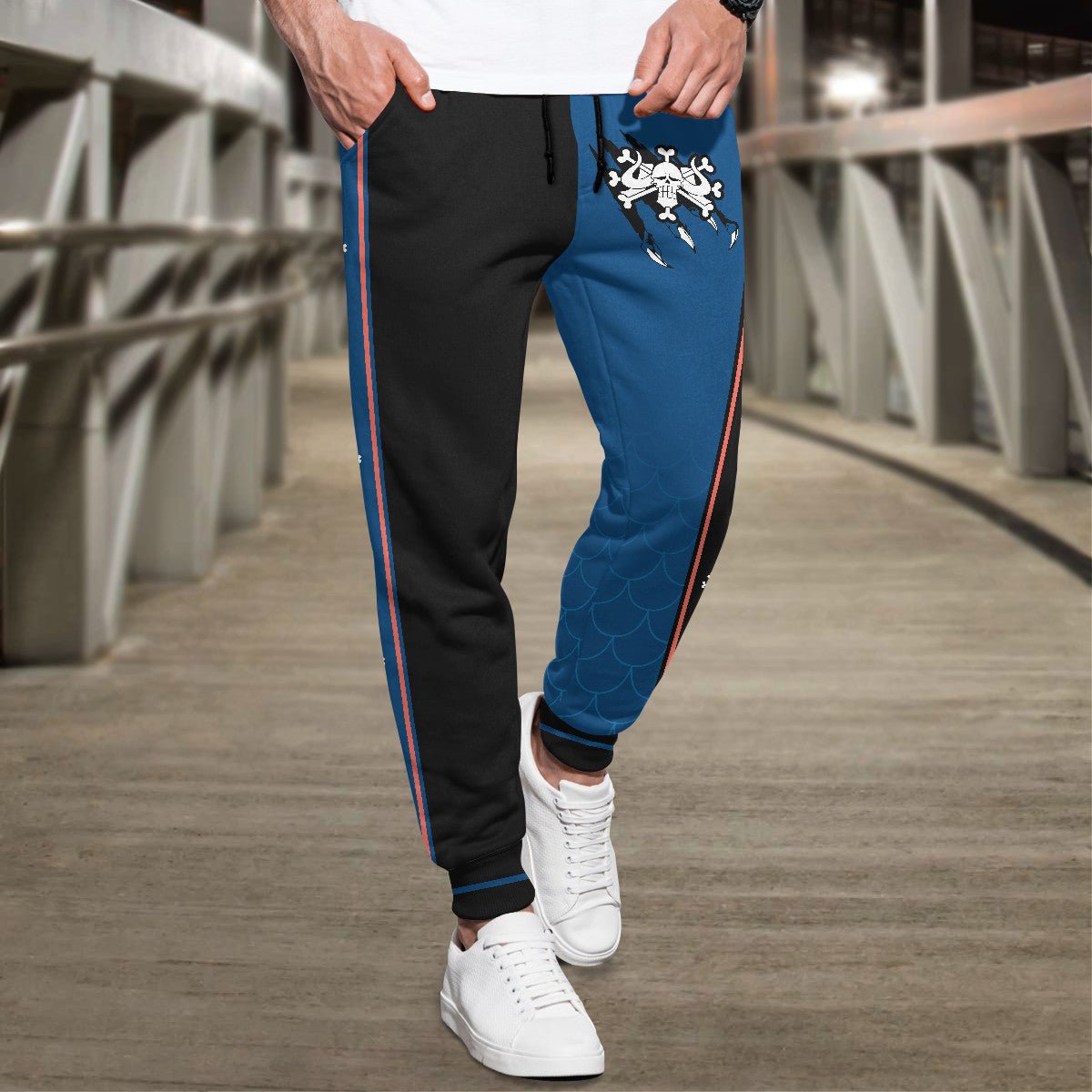 dragon-blue-stylish-jogger-pants-747882 dragon blue stylish jogger pants 747882 - Gear Anime